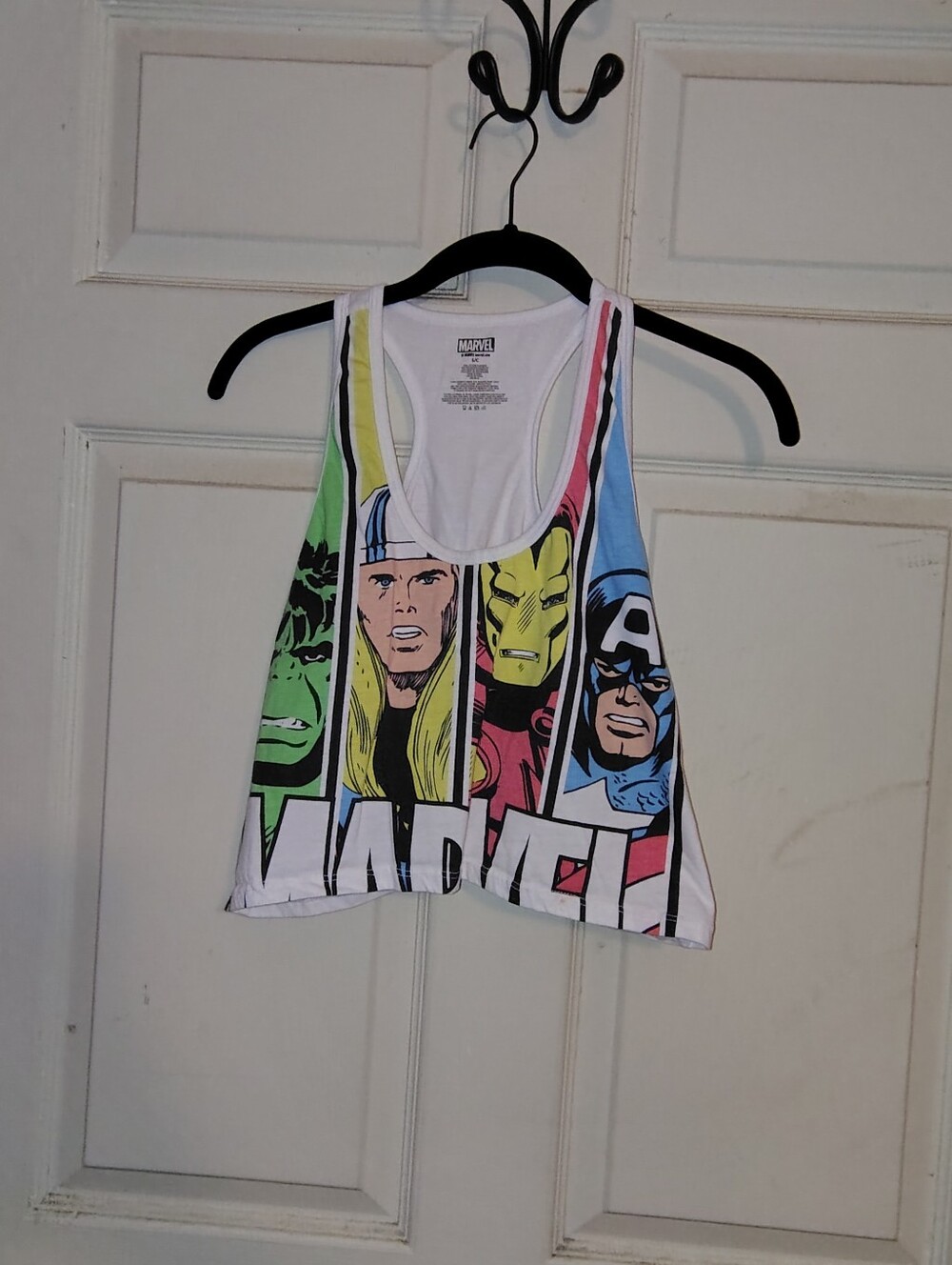 Marvel Women's Size S Cropped Tank Top